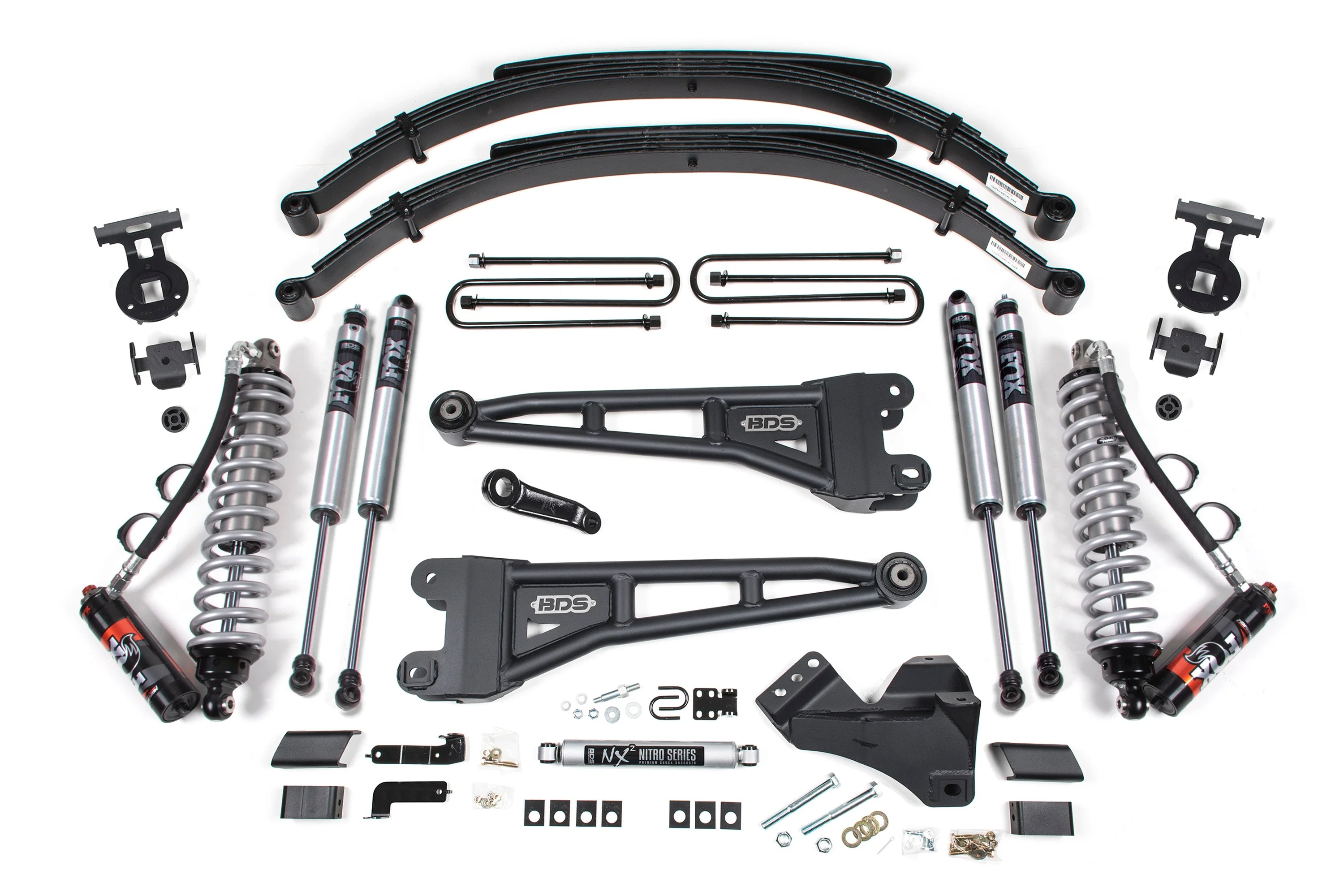 4 Inch Lift Kit w/ Radius Arm | FOX 2.5 Performance Elite Coil-Over Conversion | Ford F250/F350 Super Duty (17-19) 4WD | Diesel - Image 2