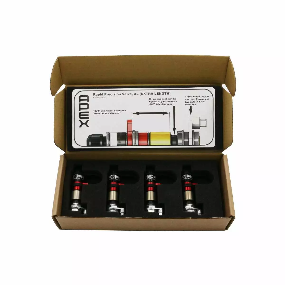 Apex Rapid Tire Deflator XL Valve Stems EZ Lever Tire Deflation RPV w/ TPMS - Image 4