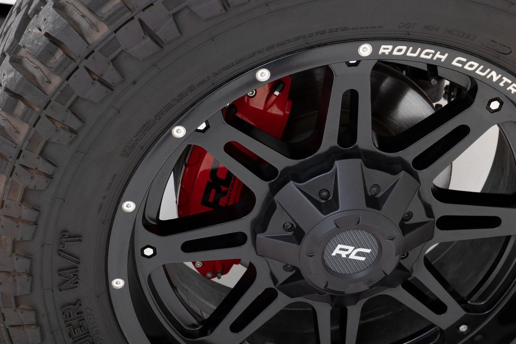 Caliper Covers Rear Red Non-Sport for Jeep Gladiator JT 20-24/Wrangler JL 18-24 711422 - Image 4