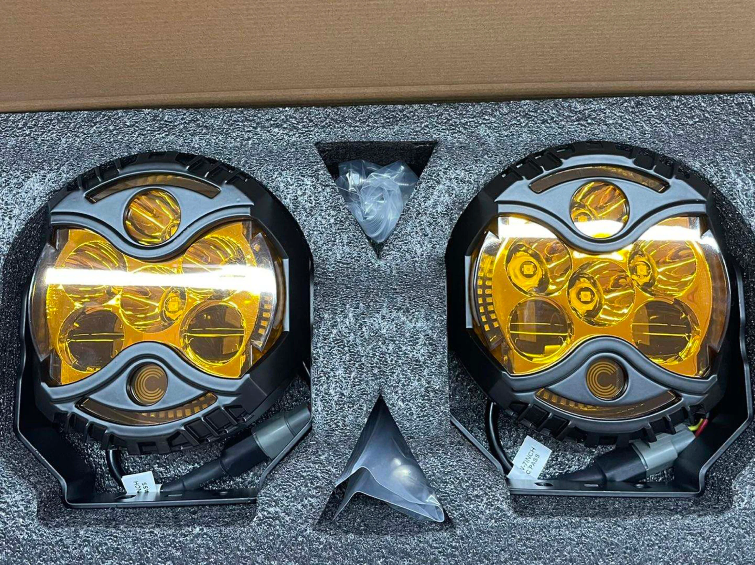 Code 4 LED Owl Light - 7 Inch Amber