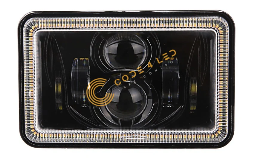 Code 4 LED Supply 4x6 inch Headlight (C4-46-HALO) - Image 4
