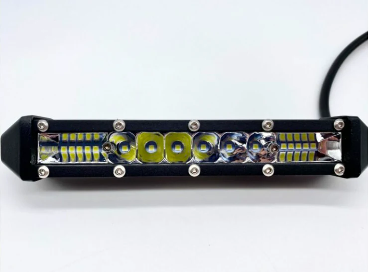 Code 4 LED Supply Clear Single Row Light Bars - 7 inch 24 watt