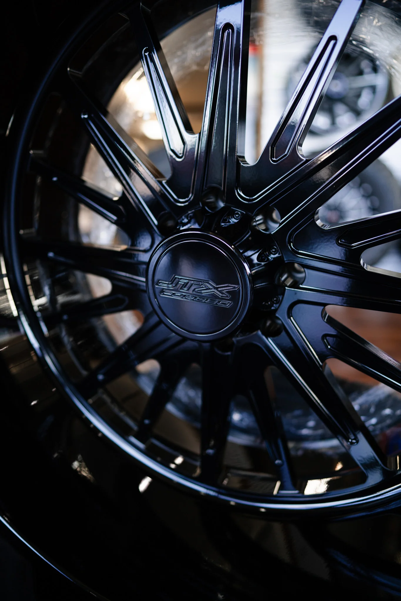 JTX Forged Wheels Chrono Series 28x14 "Black Out" Customs Set Of 4 - Image 3
