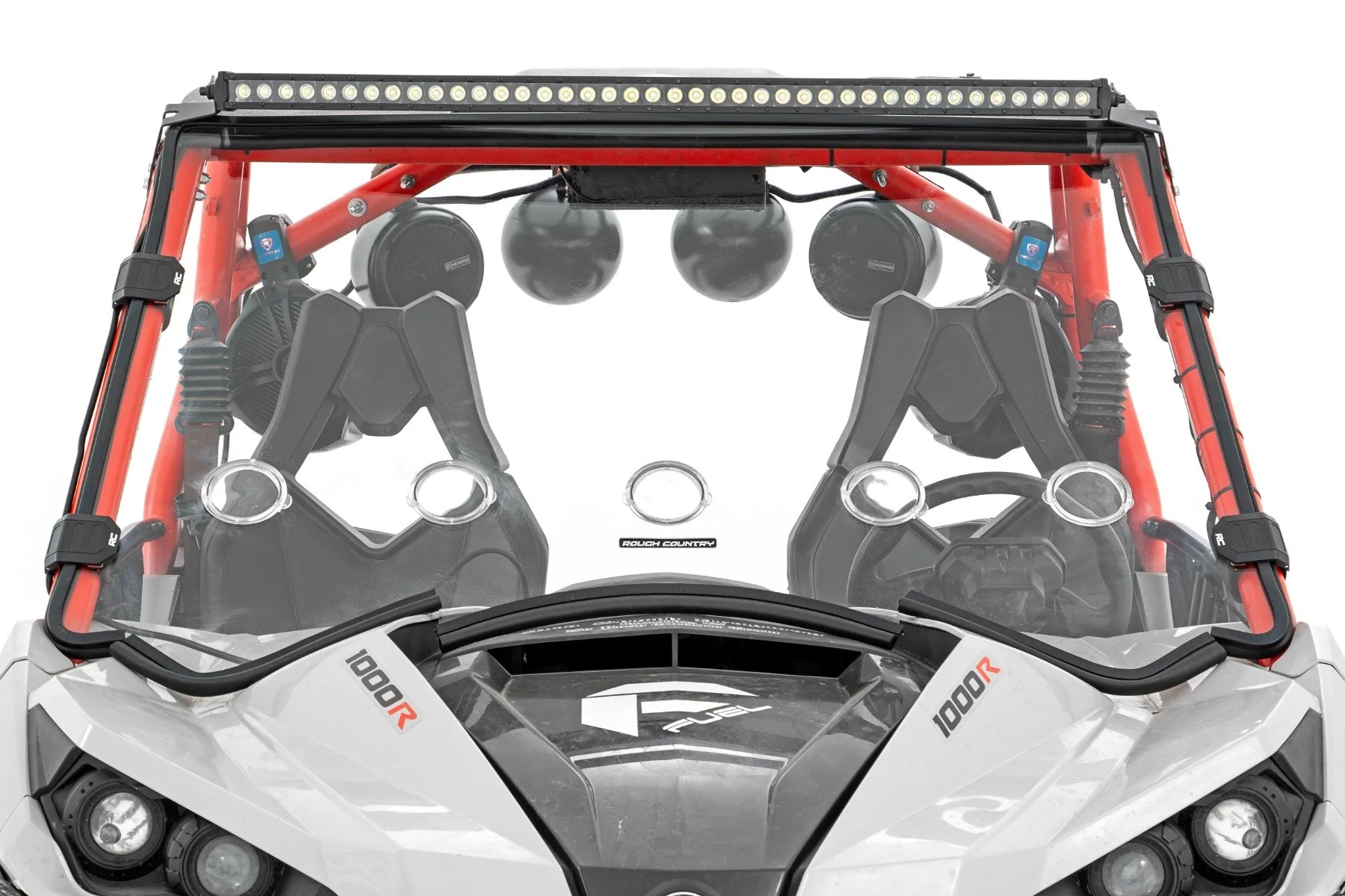 LED Front Mount 40" Black Single Row for Can-Am Commander/Maverick 14-20 97040 - Image 2