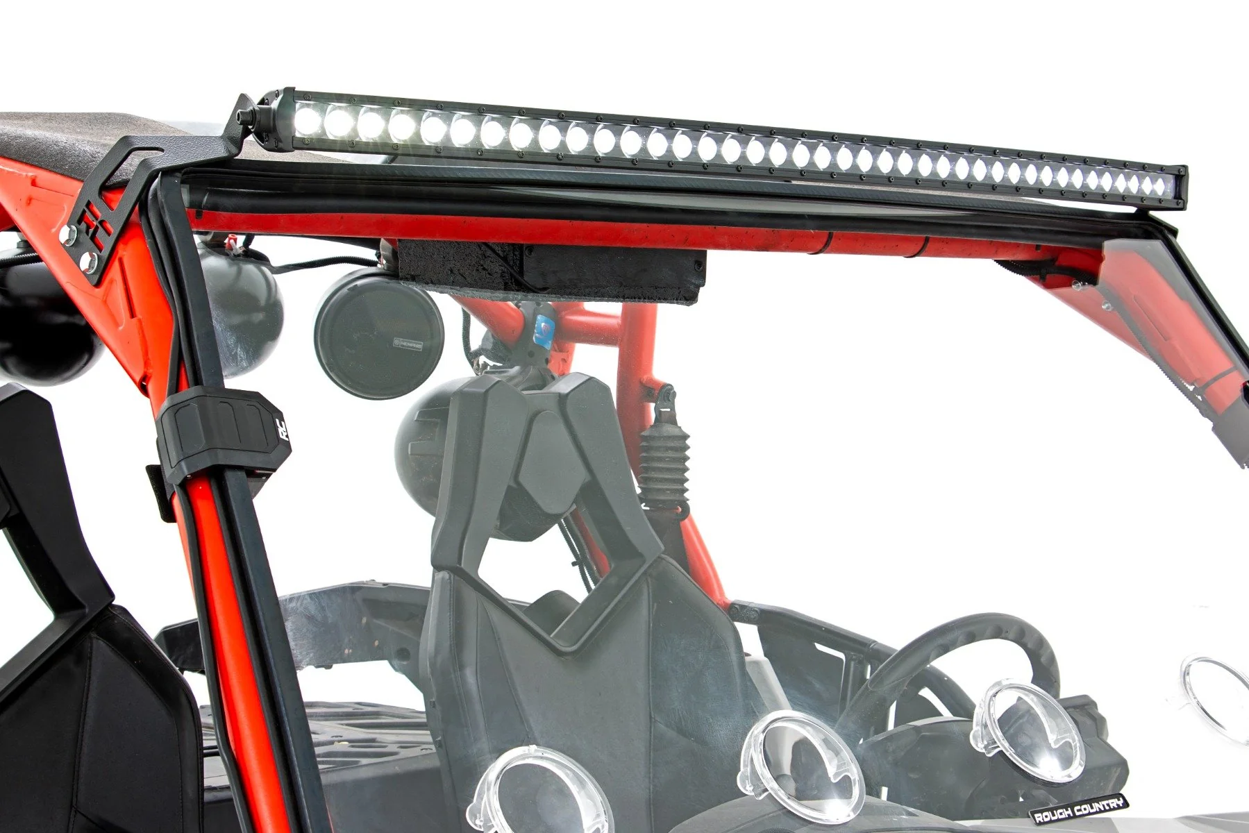 LED Front Mount 40" Black Single Row for Can-Am Commander/Maverick 14-20 97040 - Image 5