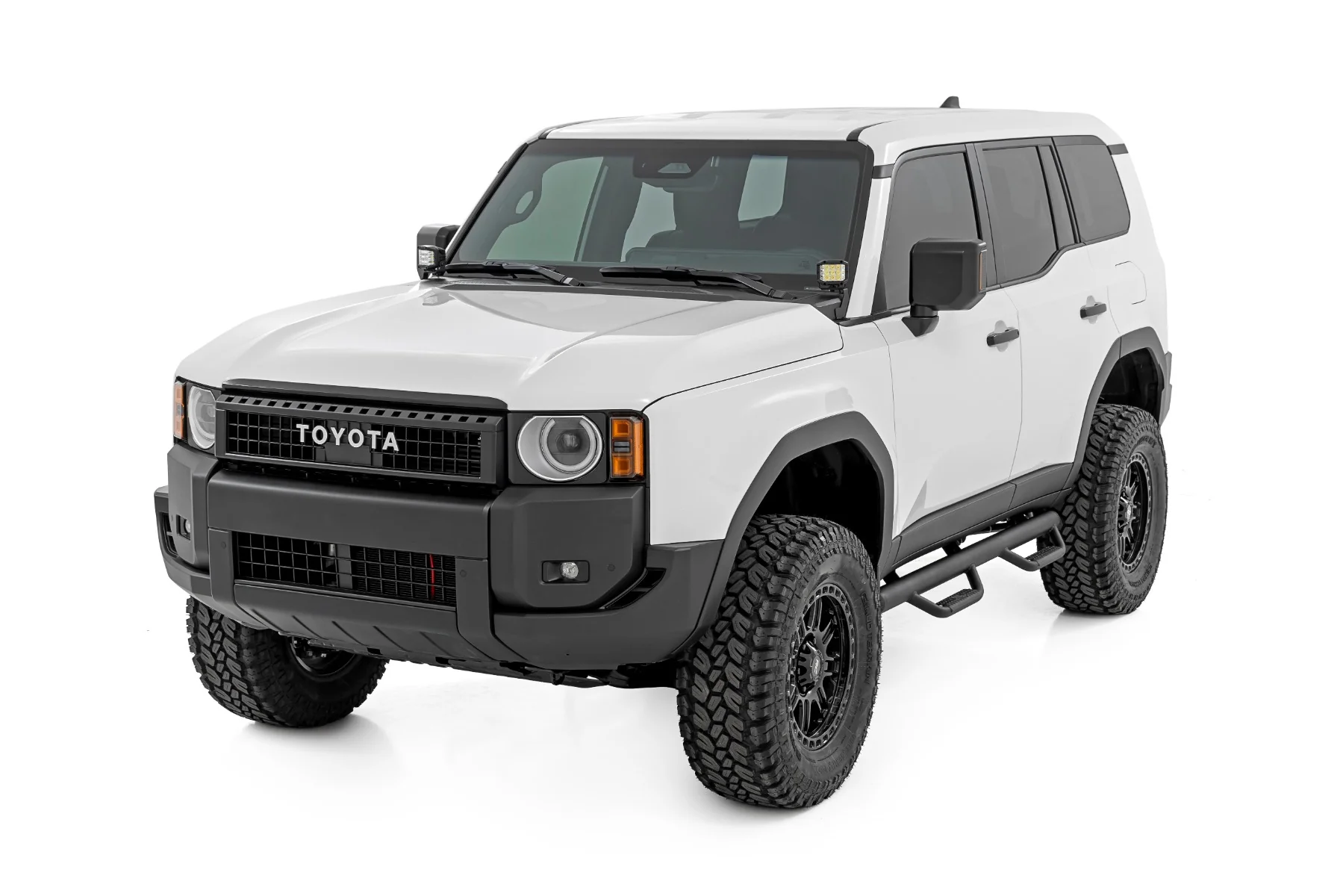 LED Light Kit Ditch Mount 2" Black Pair White DRL for Toyota Land Cruiser 24-25 72114 - Image 3