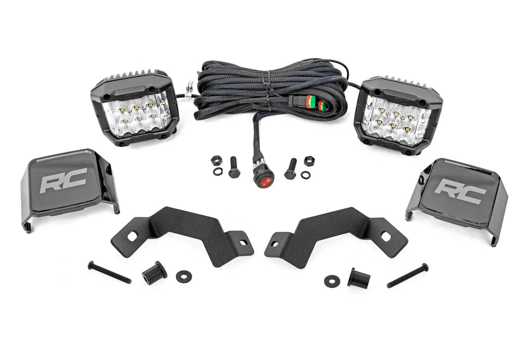 LED Light Kit Ditch Mount 3" OSRAM Wide for Toyota Land Cruiser 24-25 72116