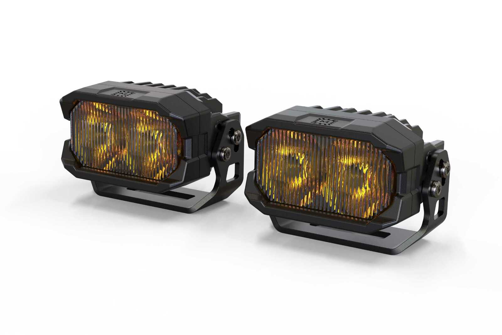 Morimoto 2Banger NCS LED Pod (SAE Wide / Yellow / Set) - Image 2