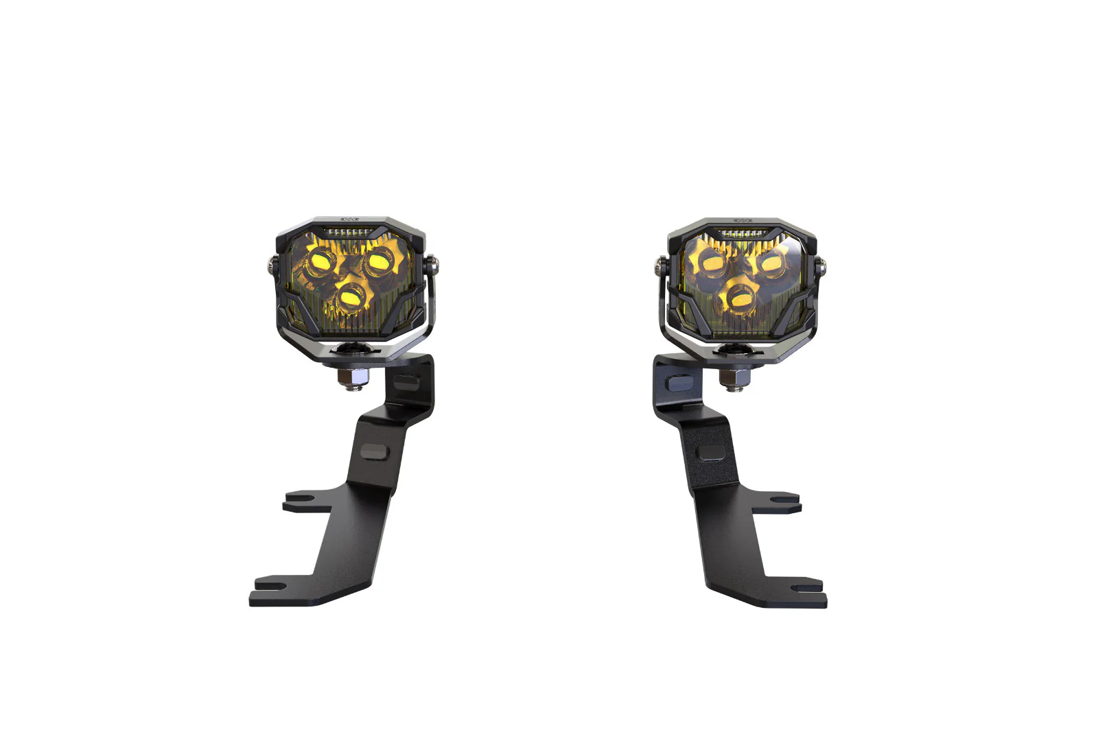 Morimoto 4Banger Ditch Light Kit: 2019+ Silverado 1500 (NCS Yellow Combo Beam) - Image 2