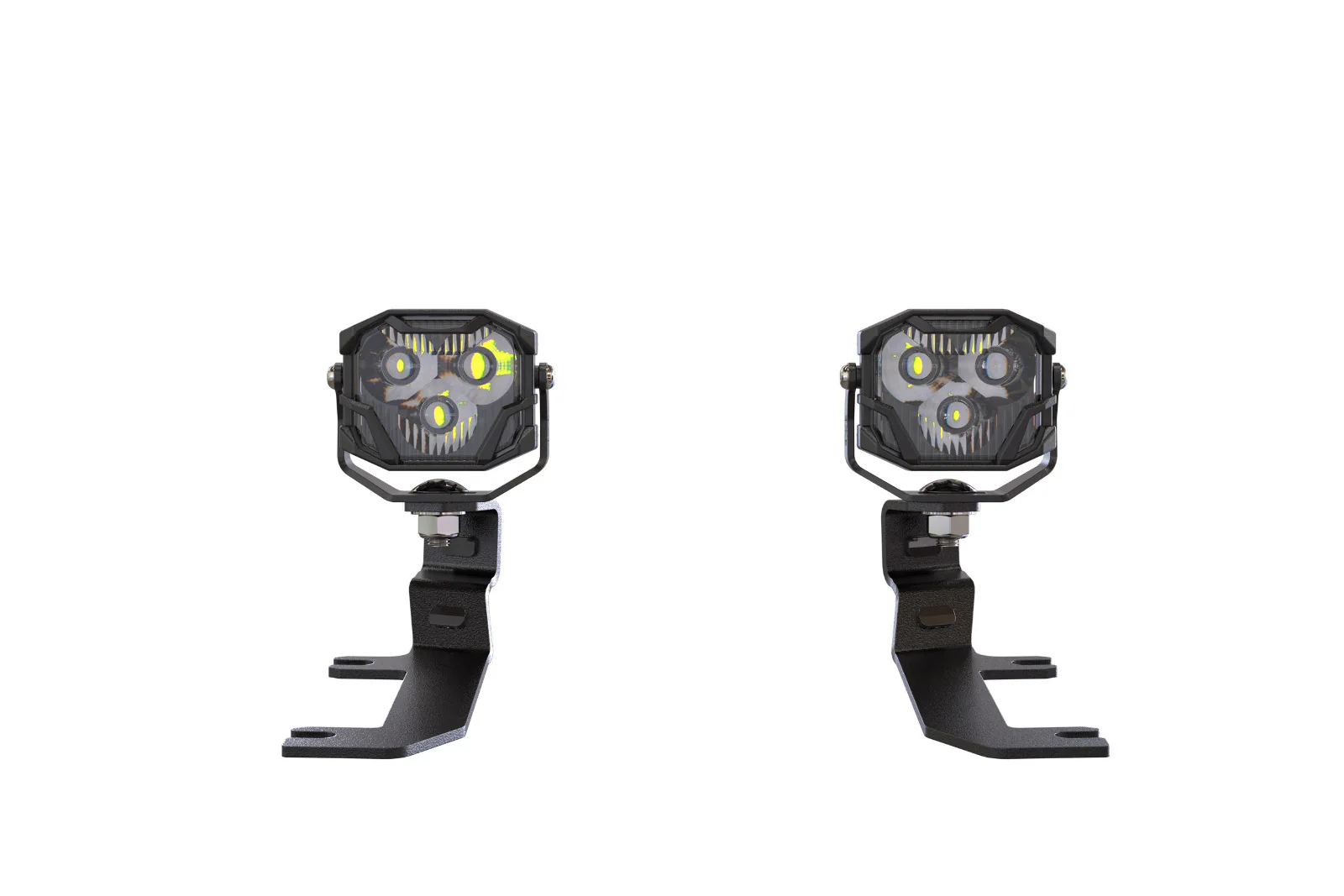 Morimoto 4Banger Ditch Light Kit: 2020+ Silverado HD (HXB White SAE Wide Beam) - Image 2