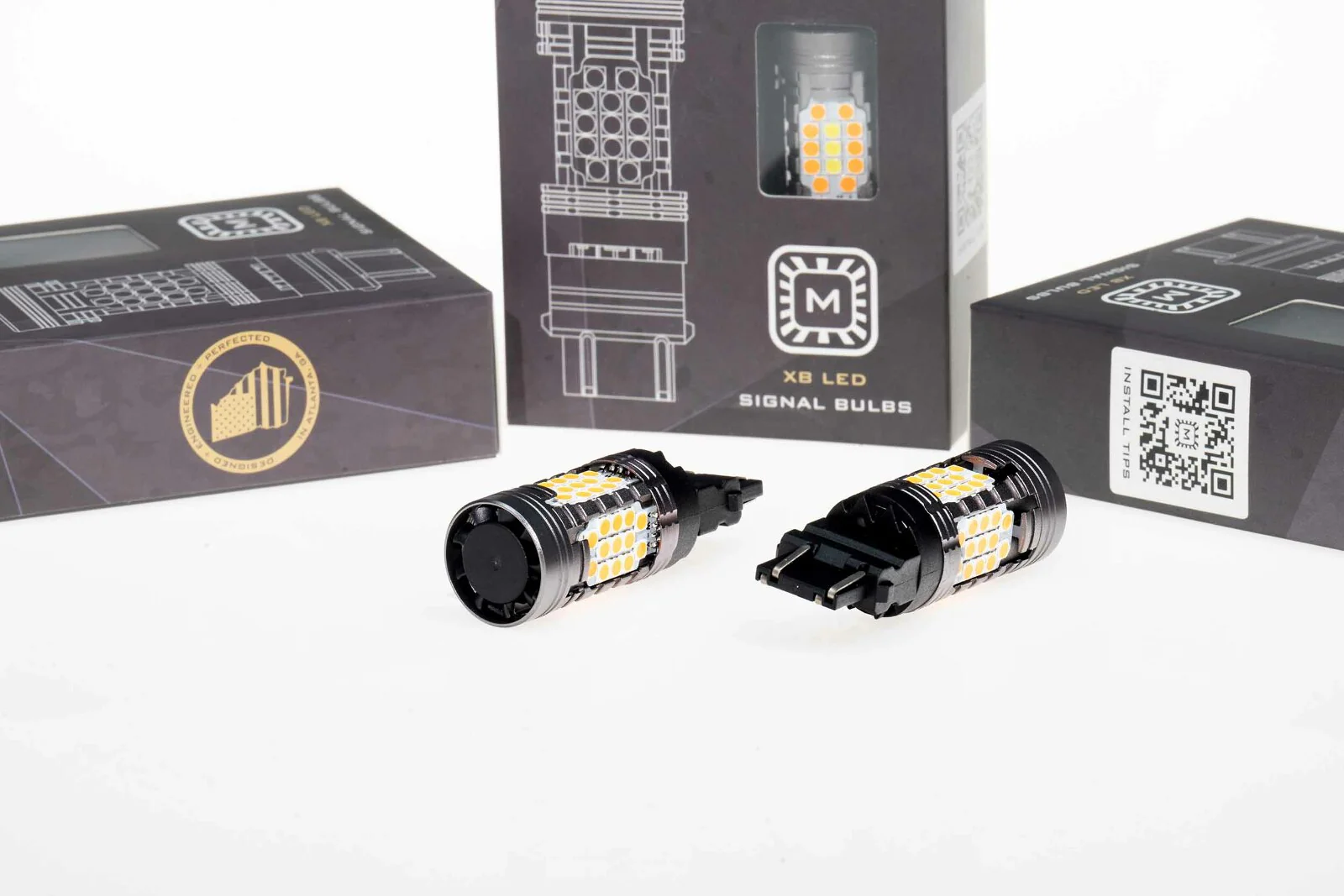 Morimoto 7440/7443 XB LED Bulbs (Amber, Set)
