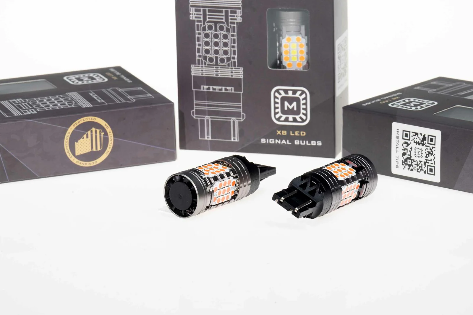 Morimoto 7440/7443 XB LED Bulbs (Red, Set)
