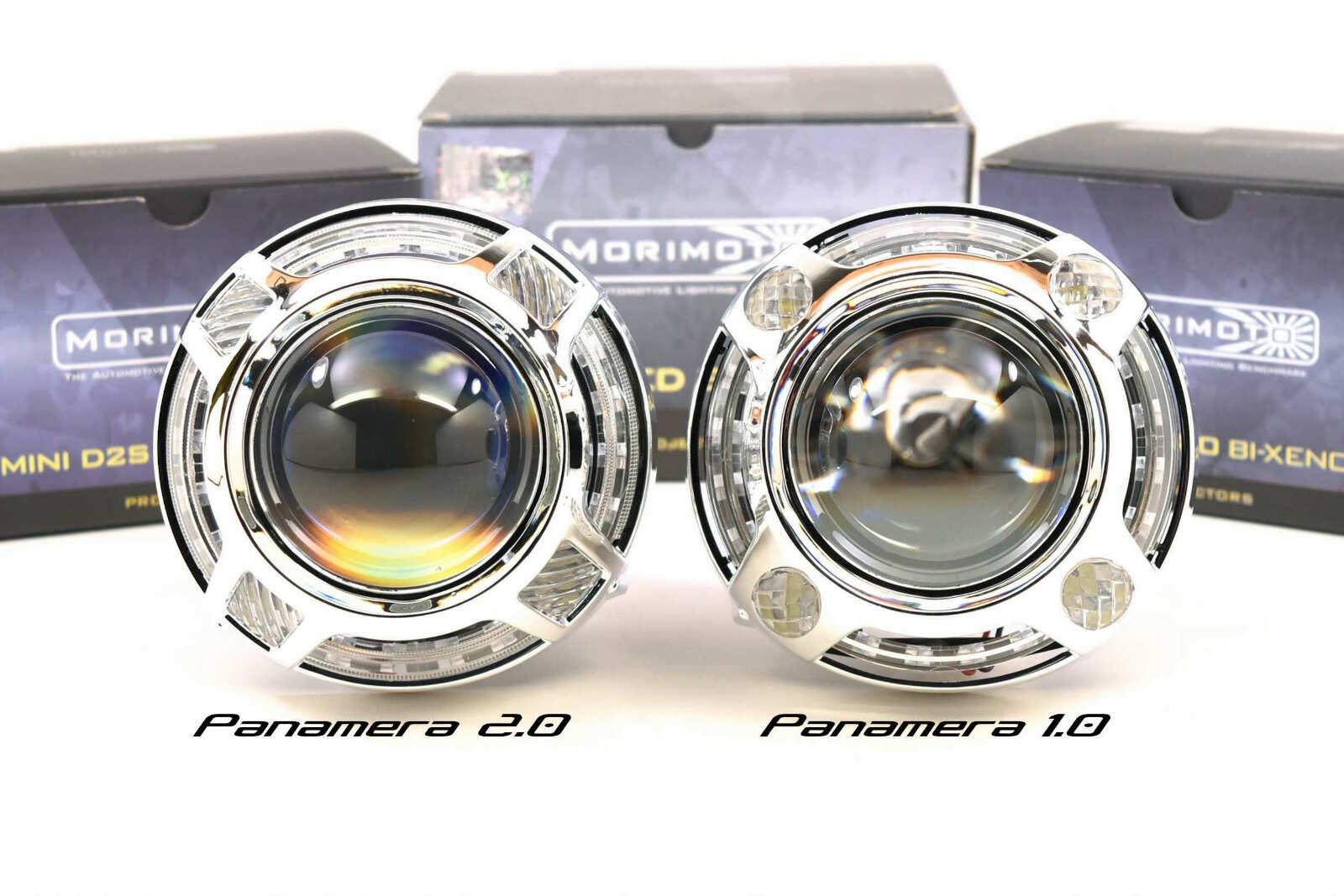 Morimoto Panamera 2.0 Projector Shroud (White/Amber LED Switchback) - Image 2