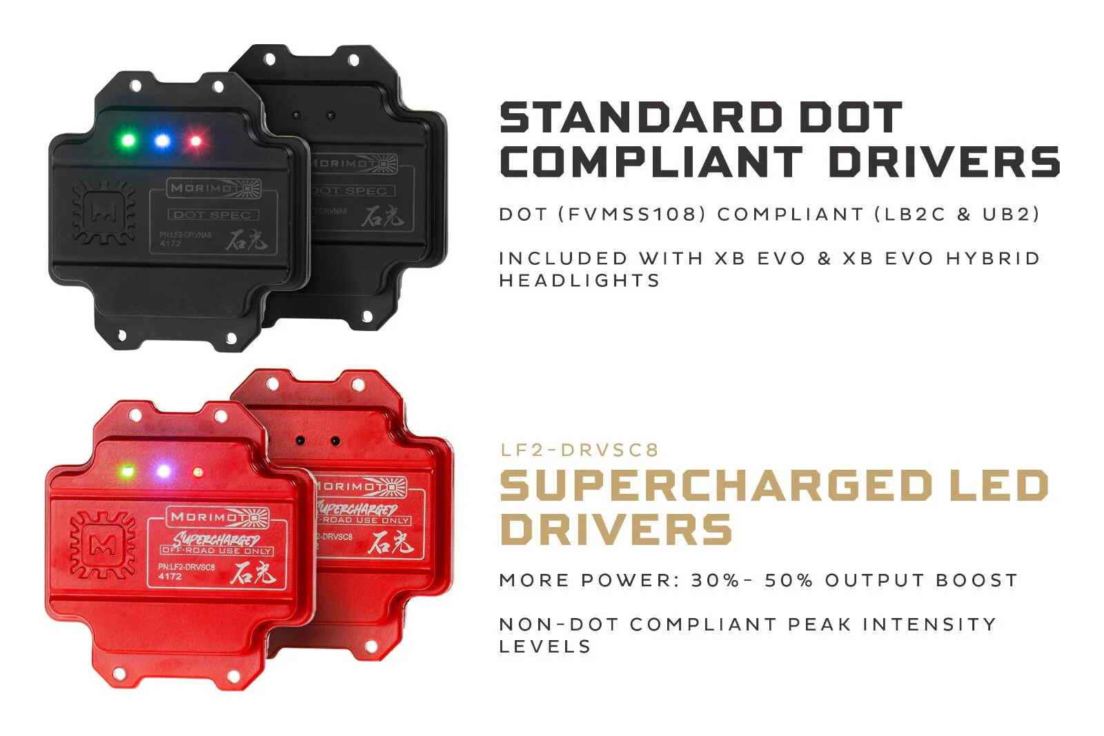 Morimoto Supercharged Drivers LF2-531 or LF2-531Y (Set) - Image 3