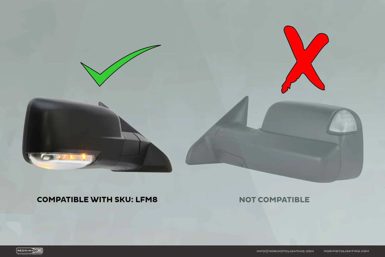 Morimoto XB LED Mirror Lights for Dodge Ram (09-18, Underside, Set) - Image 8