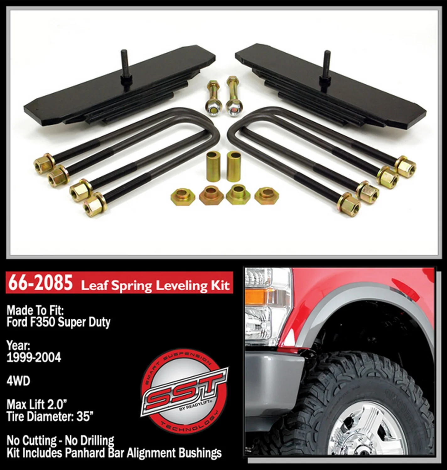 ReadyLift 2" Front Leveling Kit for Ford SuperDuty 4WD 1999-2004 - Image 2