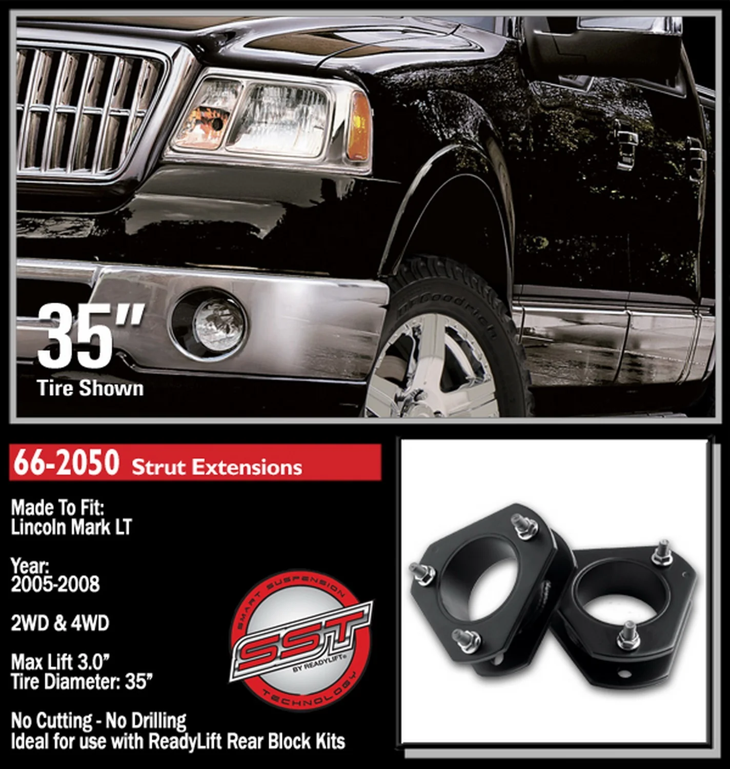 ReadyLift 3" Leveling Kit for Ford F-150 2009MY-UP 4WD NOT Compatible 2004-2014 - Image 4