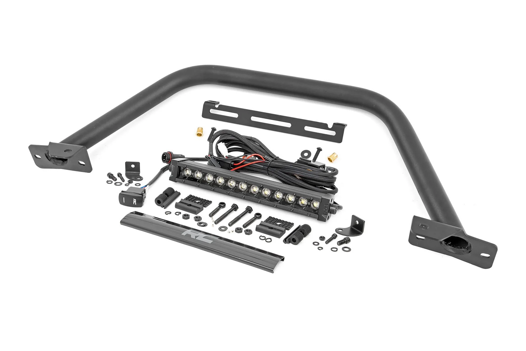 12" LED Light Bar Black DRL Ford Bronco OE Modular Steel