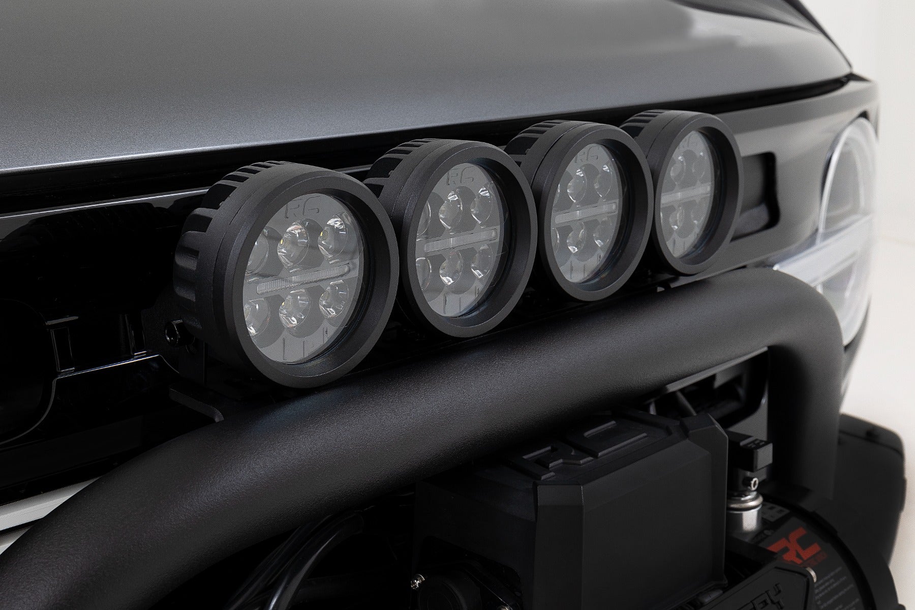12" LED Light Bar Black Dual Row Ford Bronco OE Modular Steel - Image 3