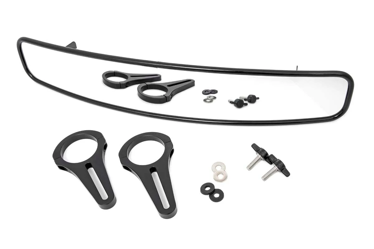 17"x3" Ultra-Wide Rear View Mirror-1.75-Inch Diameter Tubes