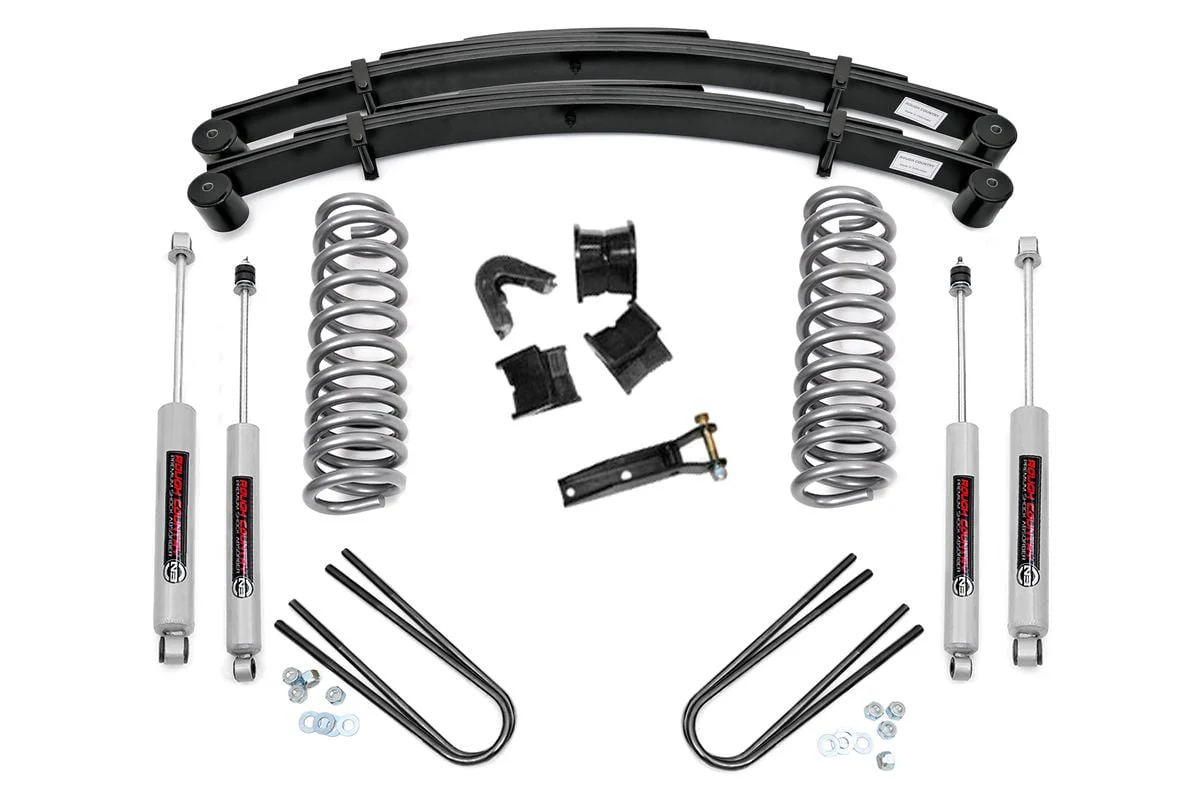 Rough Country 2.5" Suspension Lift Kit Rear Springs For Ford F-100 4wd 1977-1979 530-77-7930