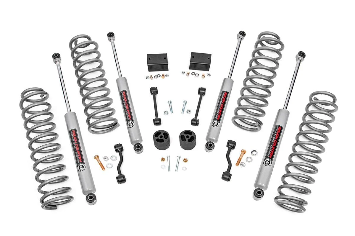 Rough Country 2.5in Suspension Lift Kit Springs 18-23 for Wrangler JL Rubicon