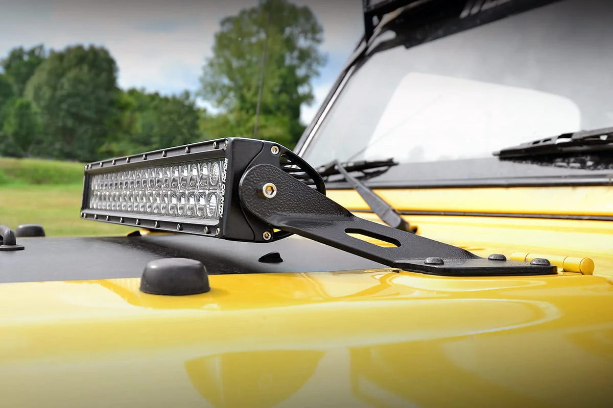 20" Light Bar Hood Mounts Wrangler TJ 97-06 (Mounts Only) 70210