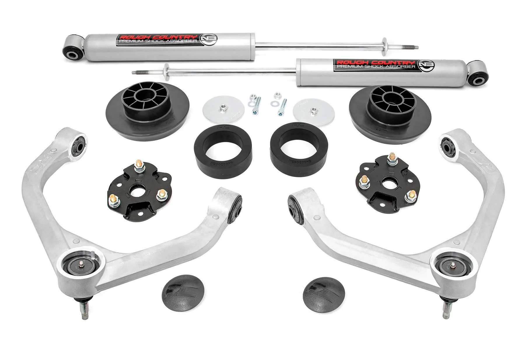 Rough Country 3.5" Bolt-On Lift Kit w/Rear N3 Shocks 19-20 for Ram 1500 4wd 31430