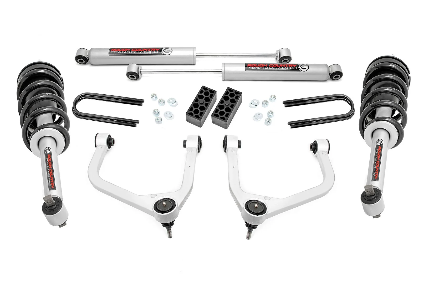 Rough Country 3.5 In Lift N3 Struts Rear Mono Leaf Chevy Silverado 1500 22-23 28231