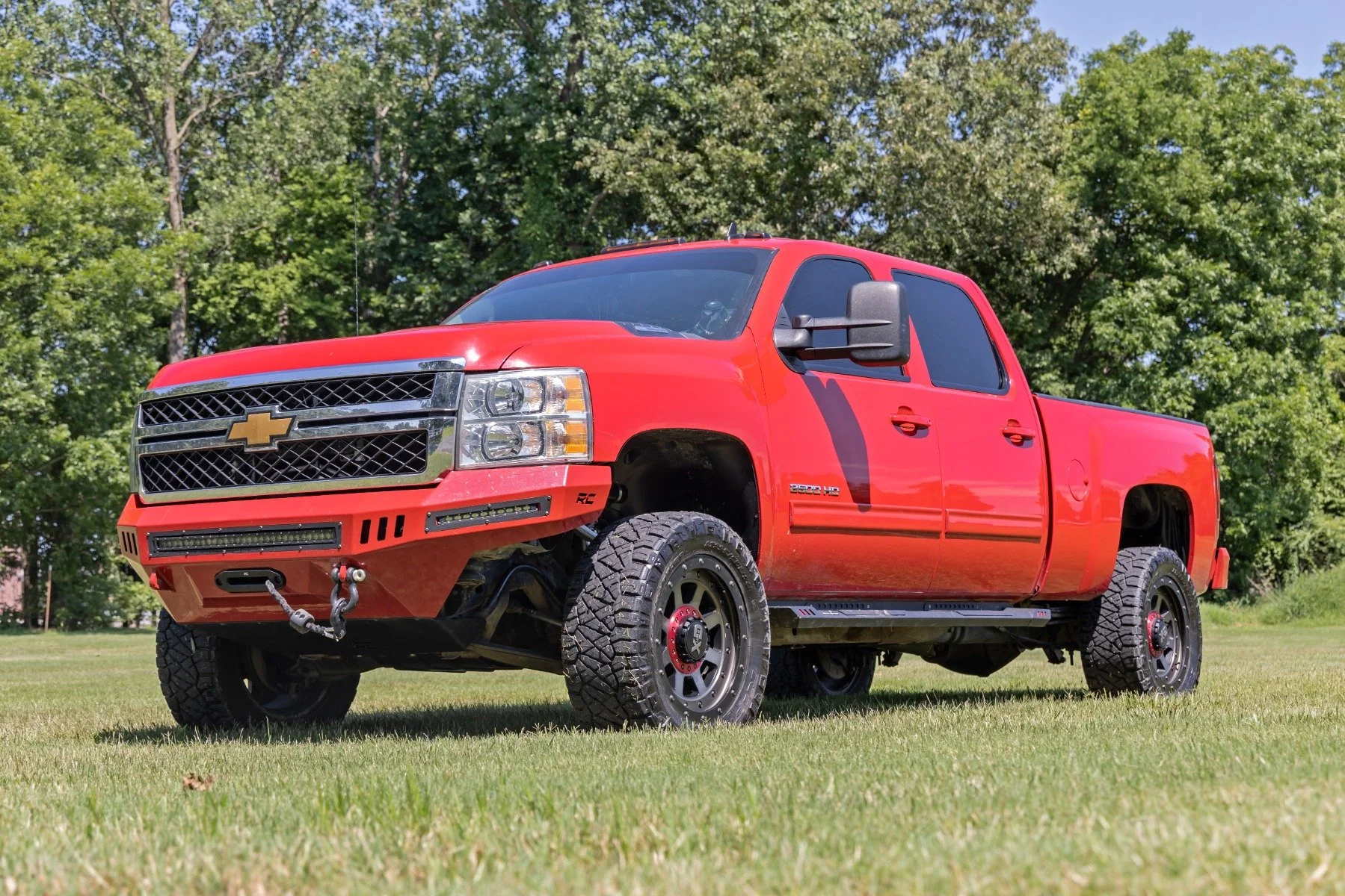 Rough Country 3.5" Lift Kit For Chevy/GMC Silverado 2500HD/3500HD 11-19 M1 Shock - Image 4