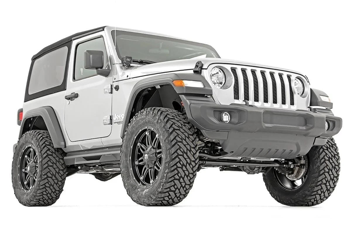 Rough Country 3.5" Lift Kit Adj LCA FR D/S for Jeep Wrangler JL Rubicon 2024 - Image 2