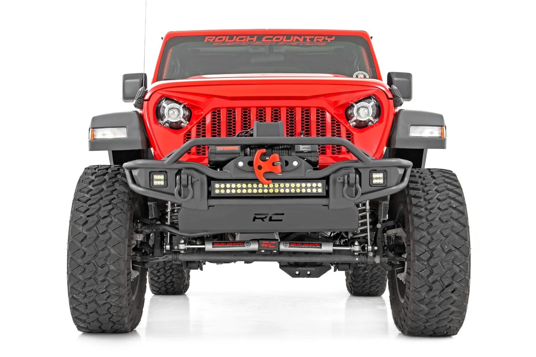 Rough Country 3.5" lift Kit C/A Drop FR D/S M1 for Jeep Wrangler Unlimited 24-25 - Image 3