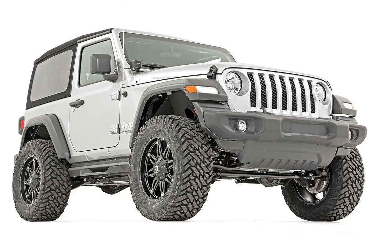 Rough Country 3.5" Lift Kit | C/A Drop | Front D/S | M1R | for Jeep Wrangler JL Rubicon (18-23) - Image 3