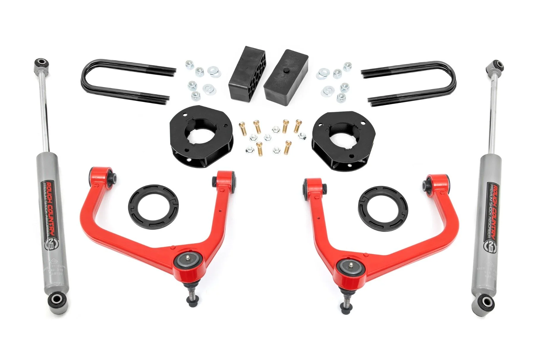 Rough Country 3.5" Lift Kit | Mono Leaf Rear | GMC Sierra 1500 2025 28830REDA