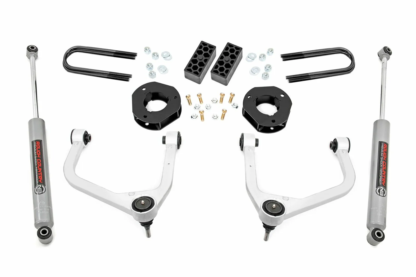 Rough Country 3.5" Lift Kit | Rear Mono Leaf | Chevy Silverado 1500 2025 28230A