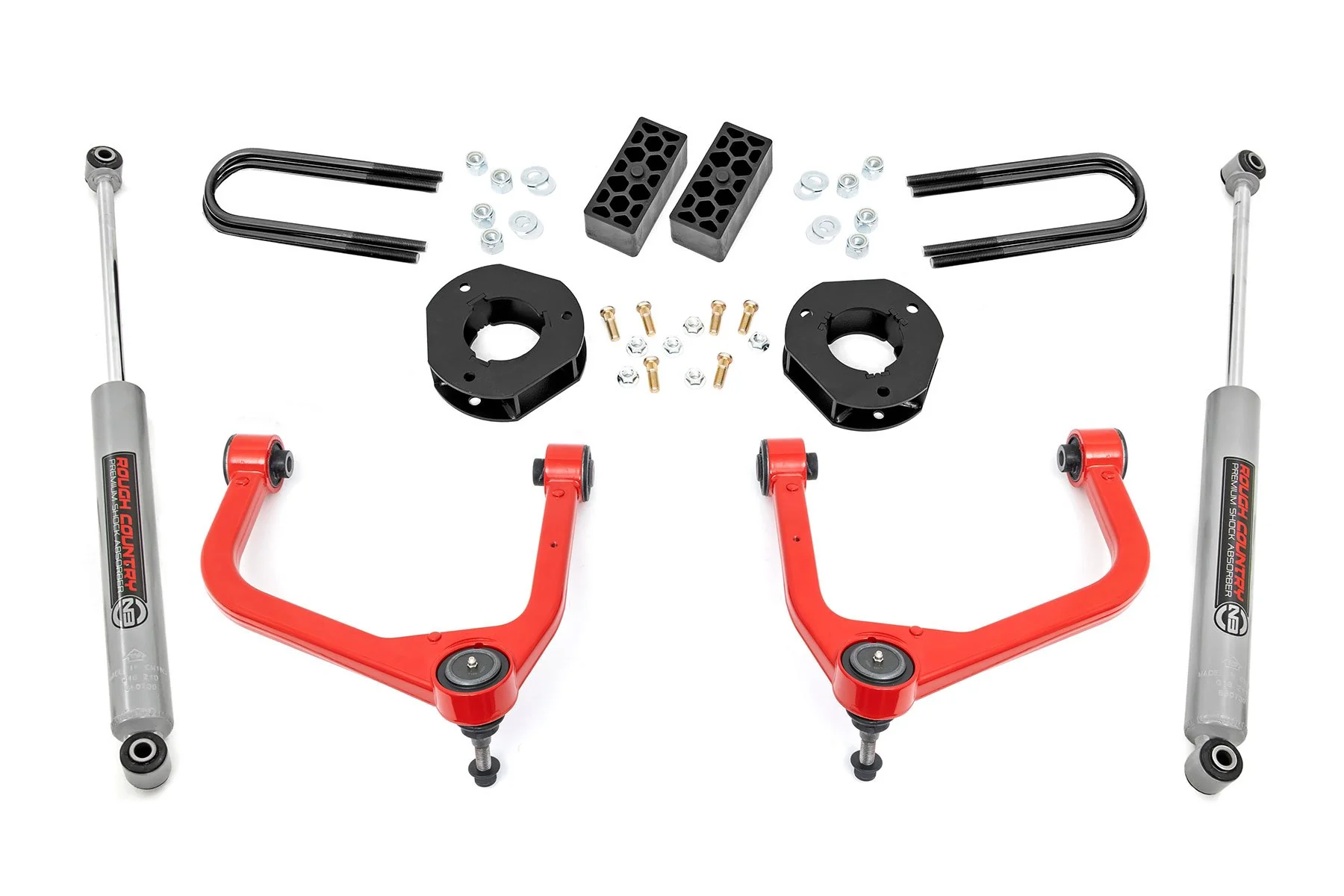 Rough Country 3.5" Lift Kit Rear Mono Leaf Chevy Silverado 1500 22-25