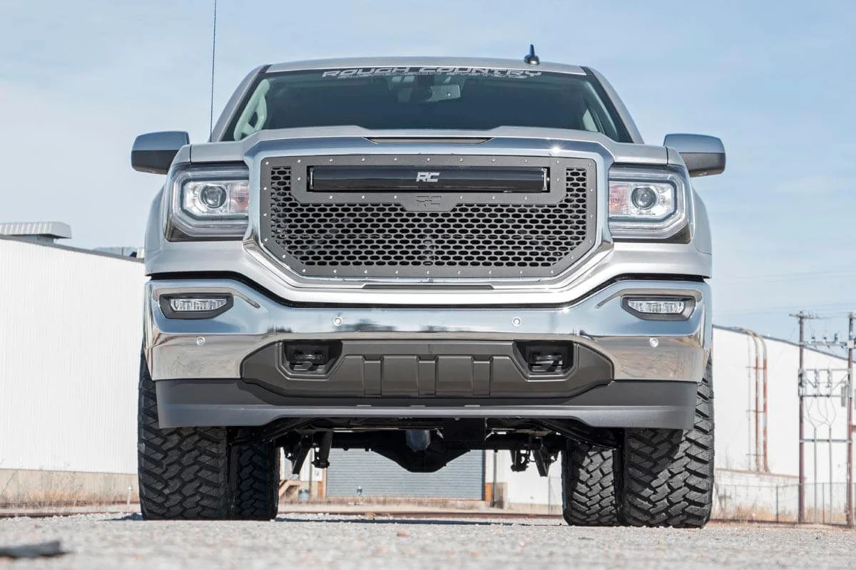 Rough Country 3.5" Lift Kit Steel LCA M1 Strut Chevy/GMC 1500 14-18 12140 - Image 3