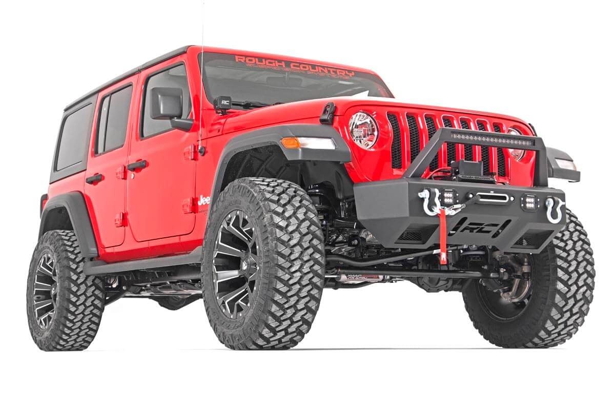 Rough Country 3.5" Lift Kit w/Ctrl Arm Drop Driveshaft 4 for Wrangler JLU 18-19 65431 - Image 3