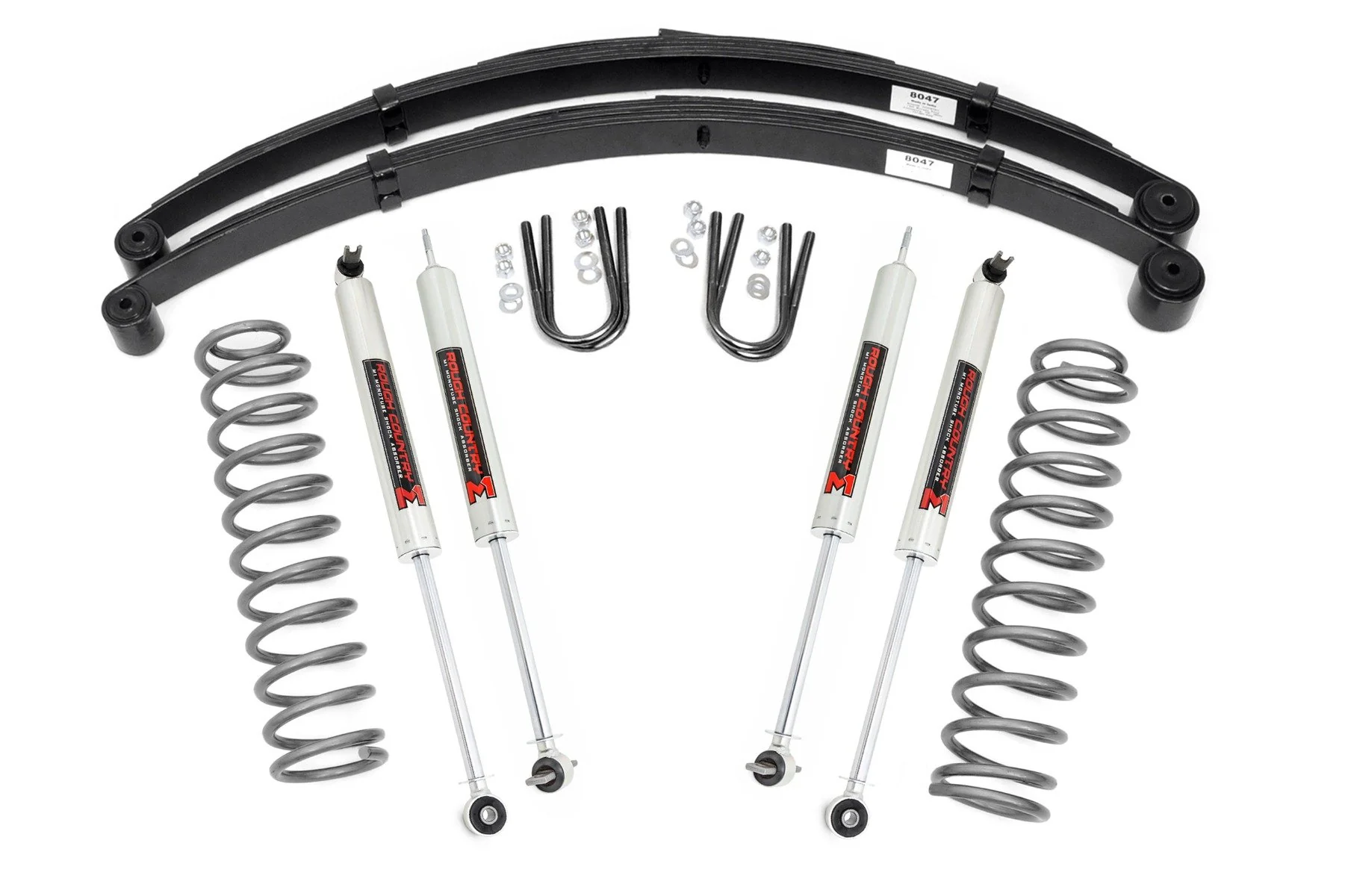 Rough Country 3" Lift Kit RR Springs M1 For Jeep Cherokee XJ 84-01