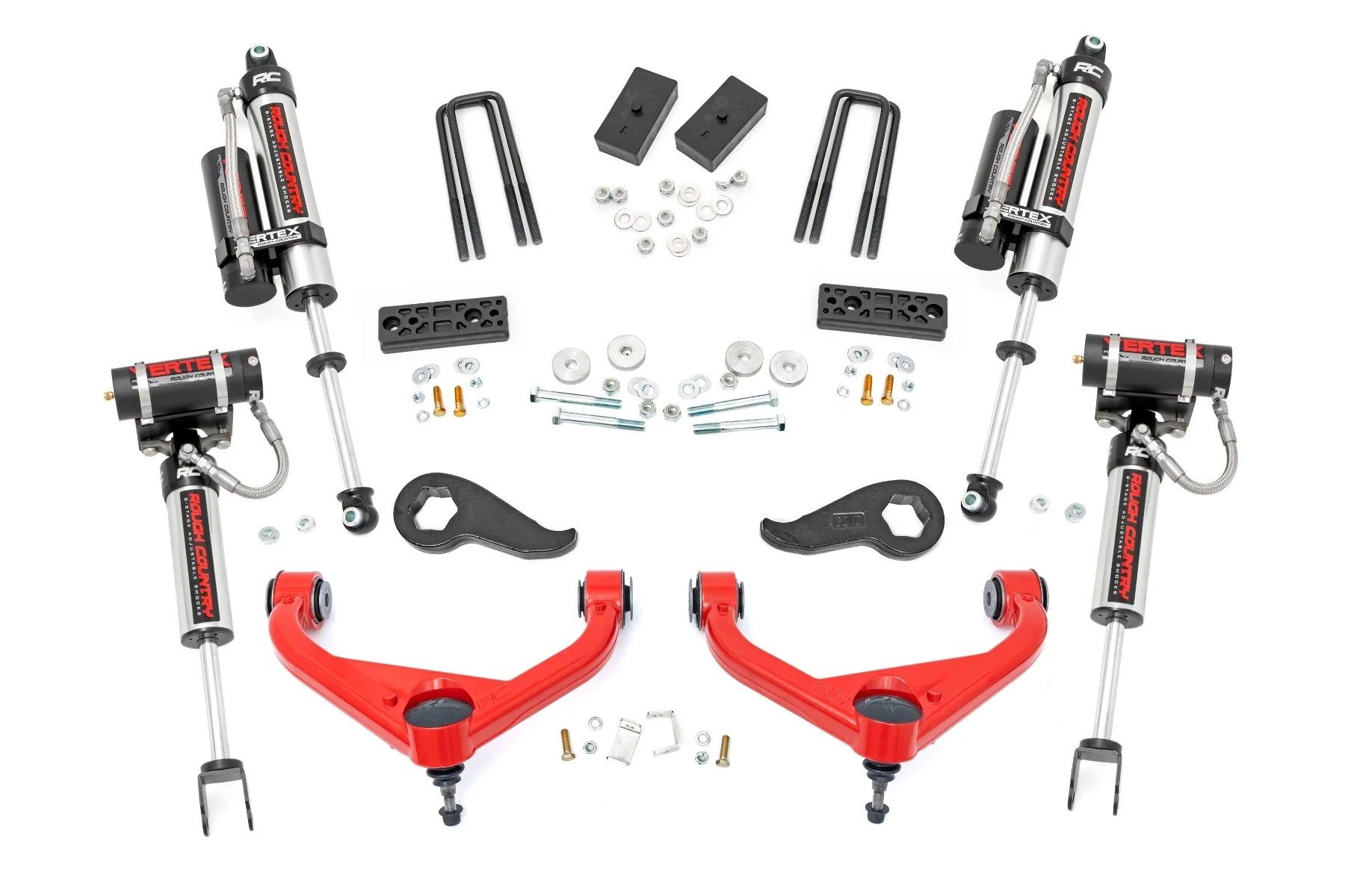 Rough Country 3" Lift Kit Vertex w/ Overloads Chevy/GMC 2500HD 20-25 97750RED