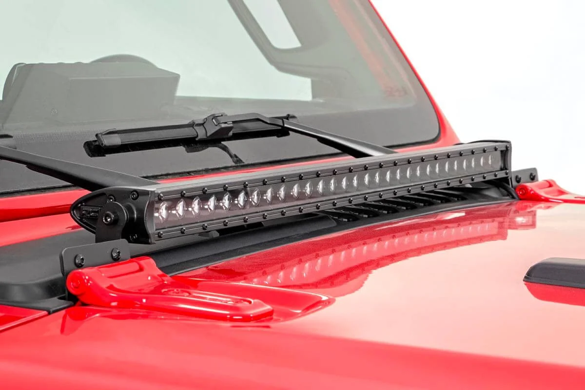 30" LED Hood Kit 18-23 Wrangler JL, 20-23 Gladiator JT BLK-Ser 70054 - Image 4