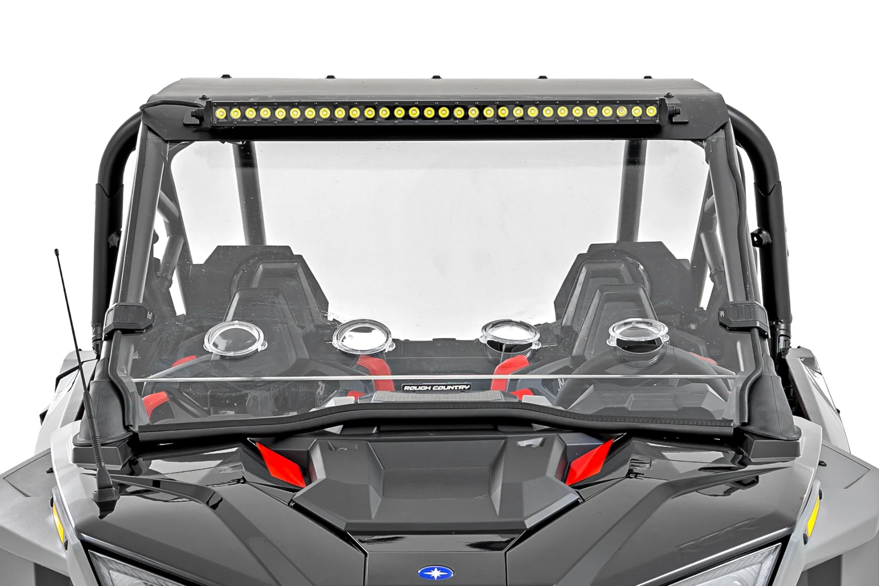 30" Single Row Blk Series White DRL Polaris RZR Turbo R 4WD - Image 3