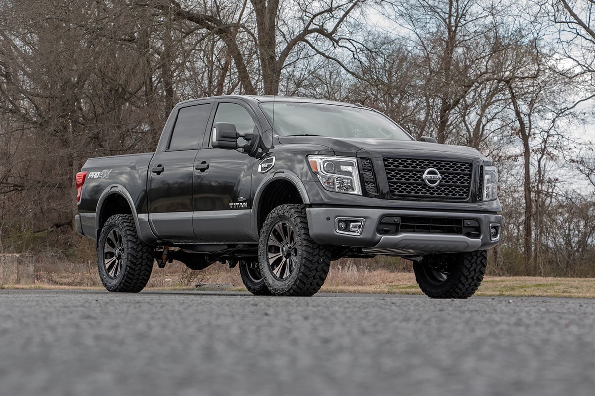 Rough Country 3in Bolt-On Lift Kit Strut Spacers For Nissan 04-21 Titan 83400 - Image 3