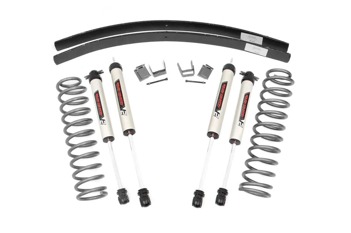 Rough Country 3" Suspension Lift Kit System for 84-01 Cherokee XJ w/V2 shocks - Image 3
