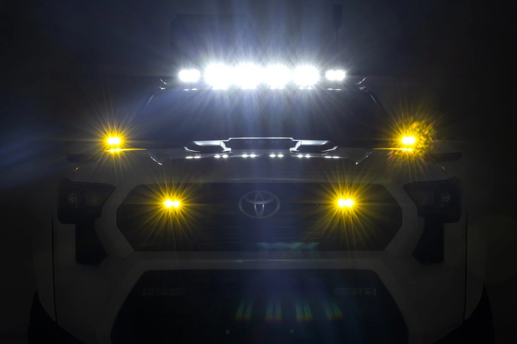 3x1.75 Inch Black Series Yellow LED Slim Aux SAE Fog Pair 70911 - Image 3