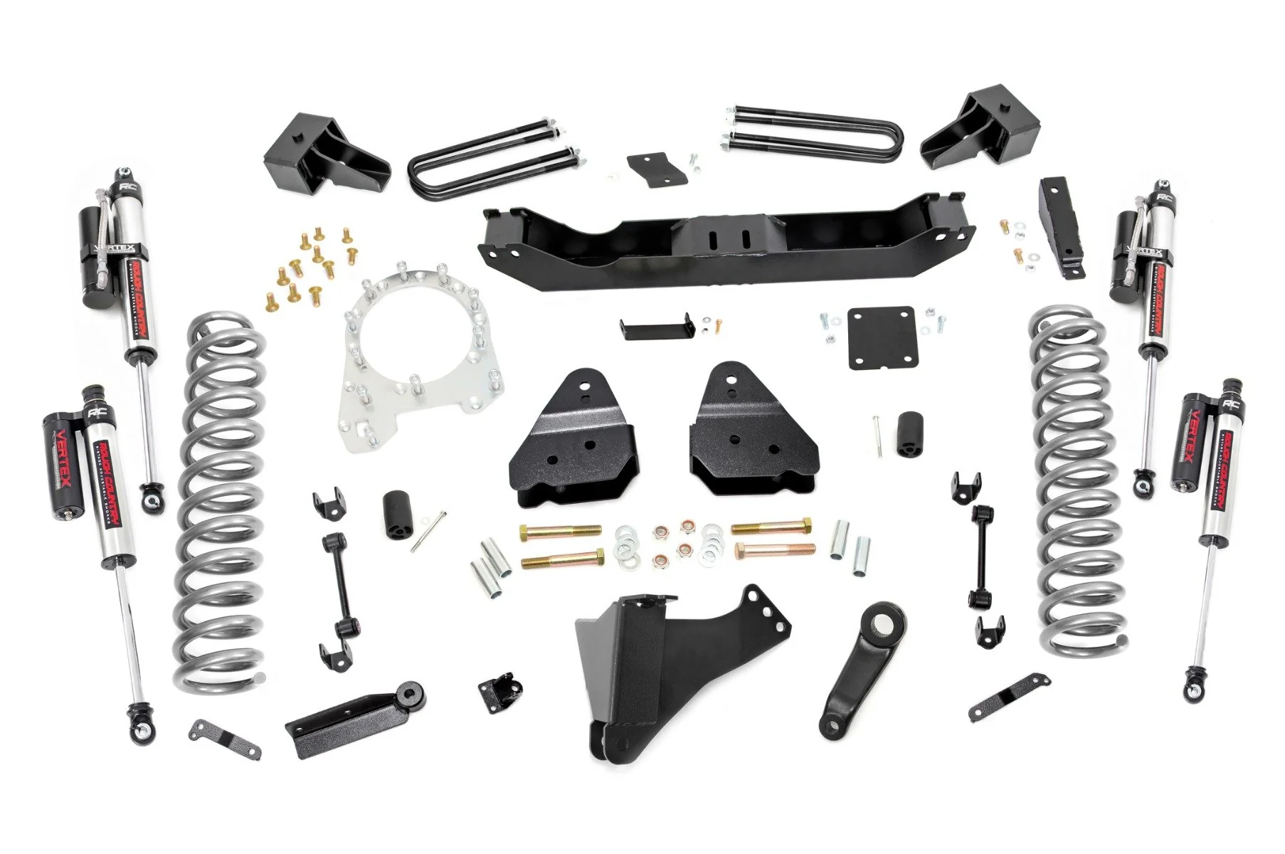 Rough Country 4.5" Ford Lift Kit Vertex Shocks 17-22 F350/450 4wd Diesel Dually