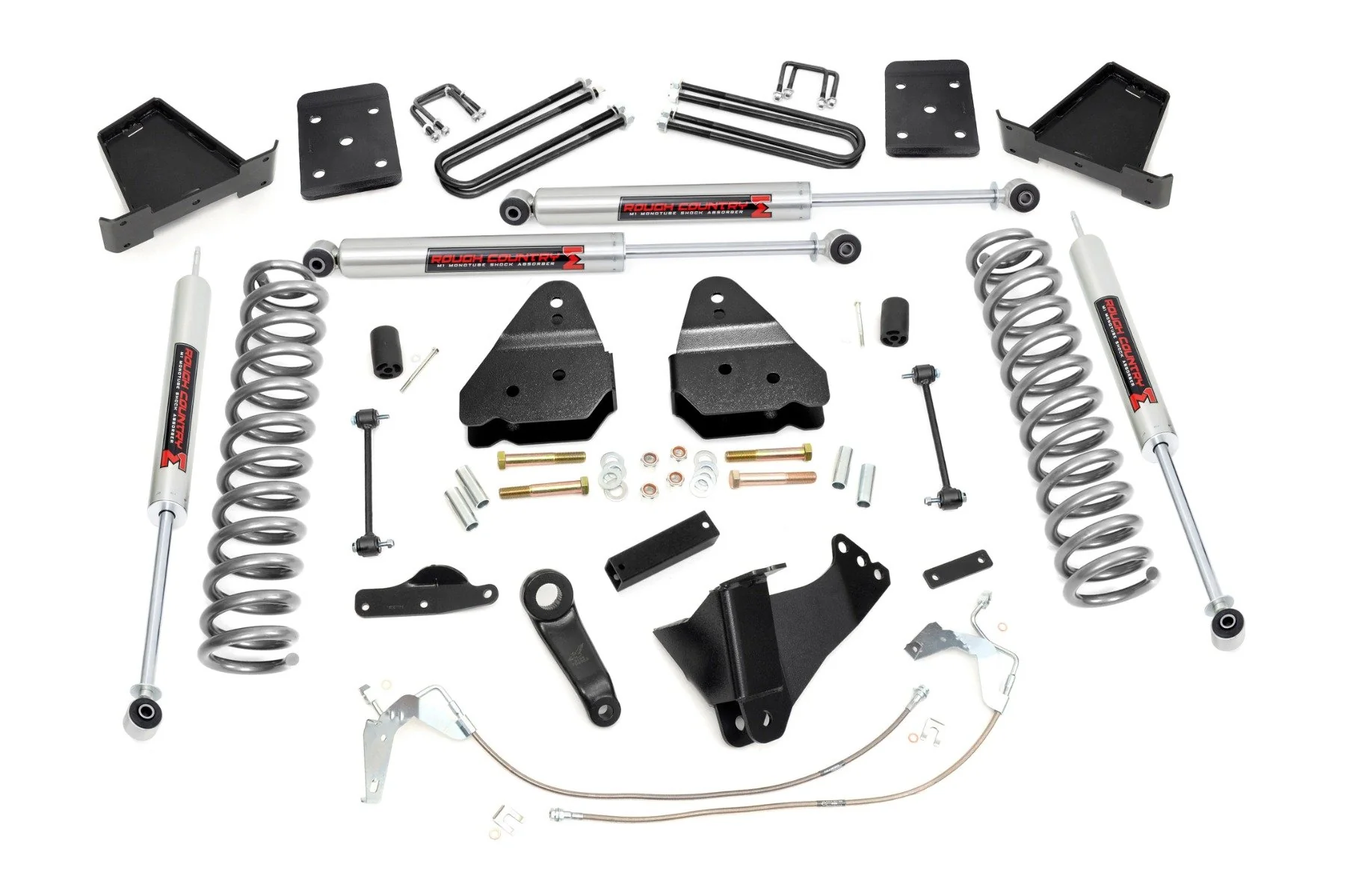 Rough Country 4.5" Lift Kit W/O Overloads M1 For Ford Super Duty 4wd 08-10