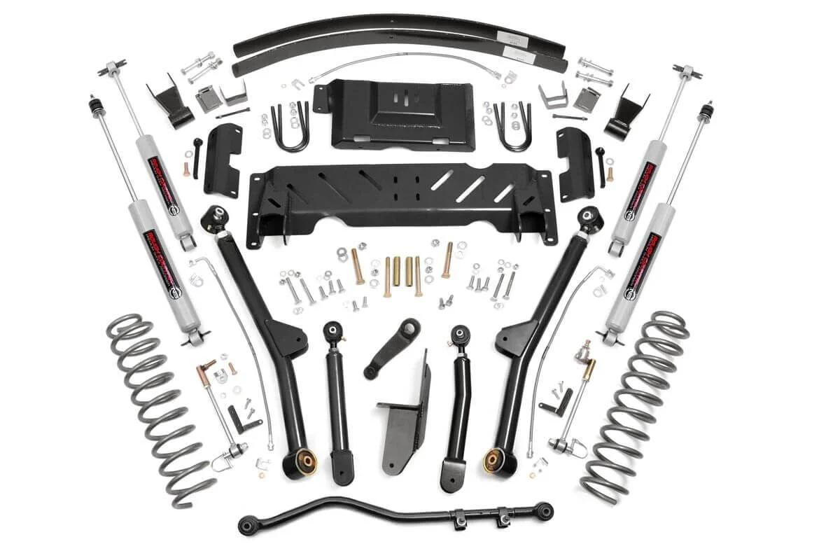 Rough Country 4.5in Long Arm Suspension Lift Kit fits 84-01 XJ Cherokee NP231 68922