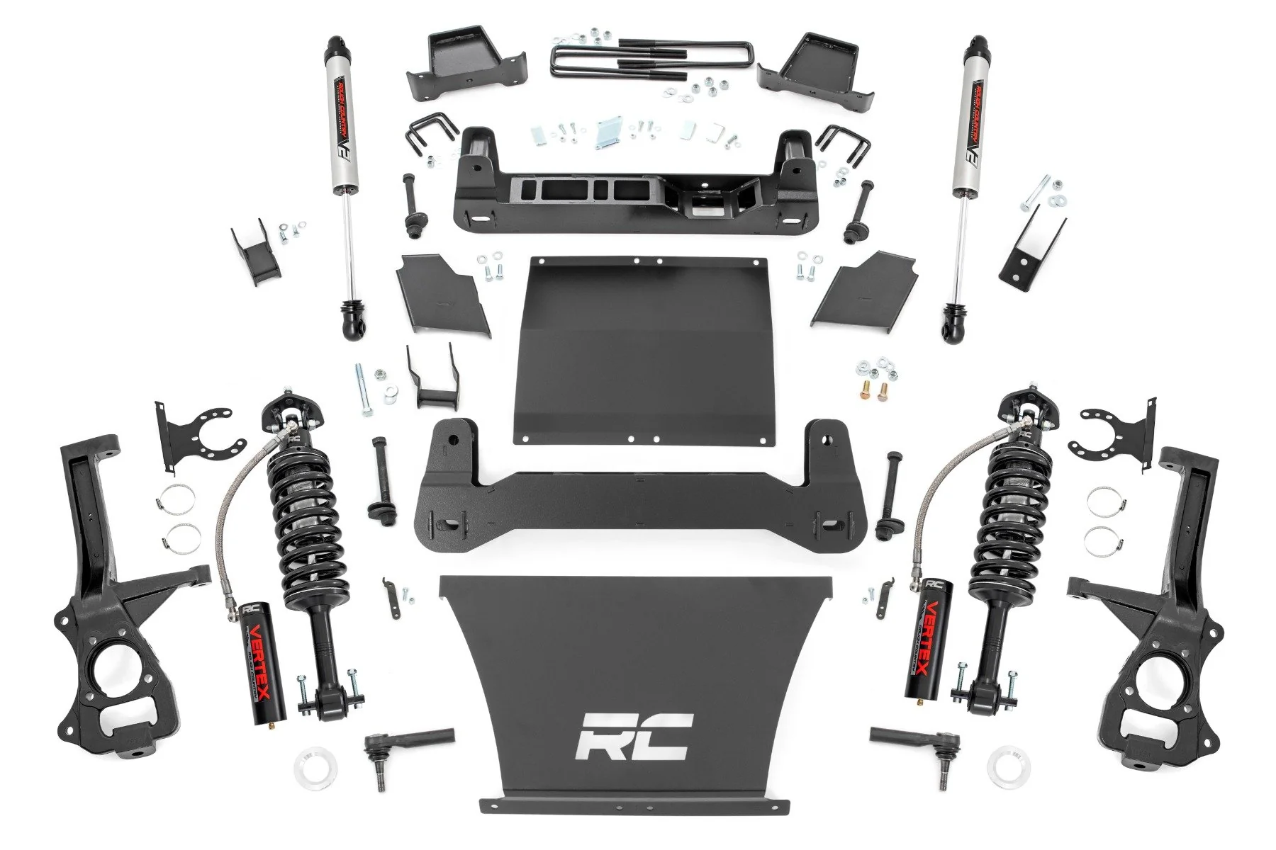 Rough Country 4" Suspension Lift Kit Chevy GMC 1500 Trailbos/AT4 19-24 Vertex/V2