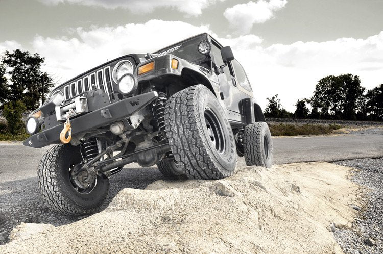 Rough Country 4 Inch Lift Kit With V2 for Jeep Wrangler TJ 4wd (2003-2006) - Image 2
